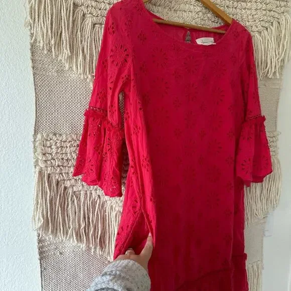 Anthropologie Dani Lace Eyelet Shift Dress - Picture 7 of 10